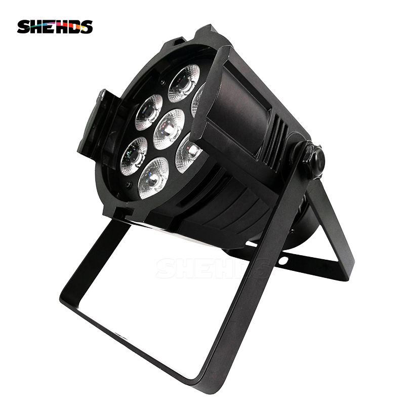 (Mini) Aluminum alloy LED Par 7x18W RGBWA+UV  Lighting With DMX512 for Disco DJ Party Decoration