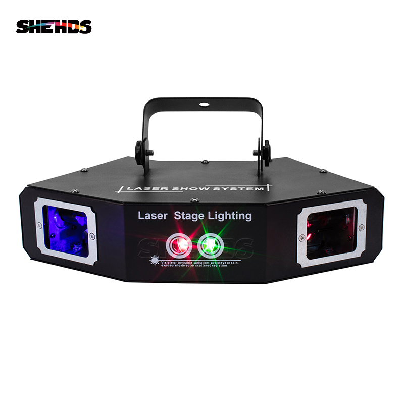 Four Eyes Red Green Blue Sector Scan Gobo Laser DMX512 Stage Effect Lighting Good For DJ Disco Party Dance Floor Bar And Clubs
