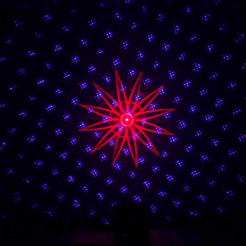Fast Shipping Wireless Remote Control Two Eyes Red Blue Color Laser Lighting Good For DJ Disco Party Nightclub Dance Floor