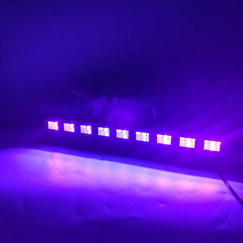 LED Wall Wash 9x3W UltraViolet Lighting Remote Control Led Stage Lamp For Disco DJ Home Party