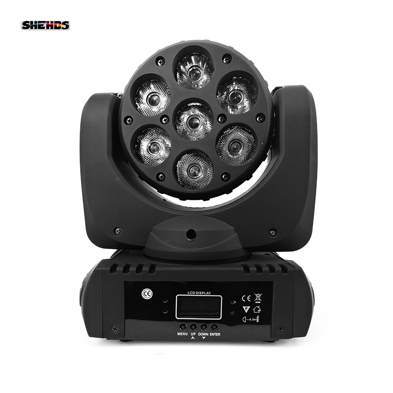 LED Beam 7x12W RGBW Moving Head  Lighting For Stage Effect
