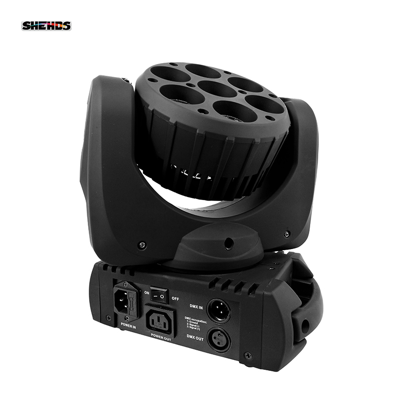 LED Beam 7x12W RGBW Moving Head  Lighting For Stage Effect