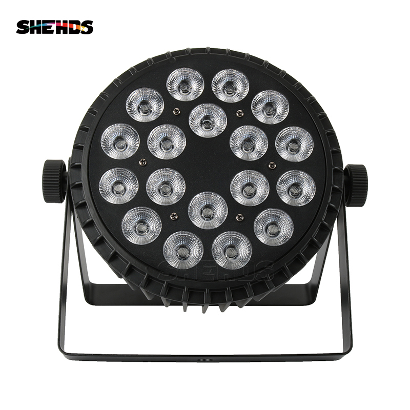 Aluminum Alloy LED Flat Par18x3W Only Violet DMX512 Stage Effect Lighting Perfect For DJ Disco Home Party And Wedding Decoration