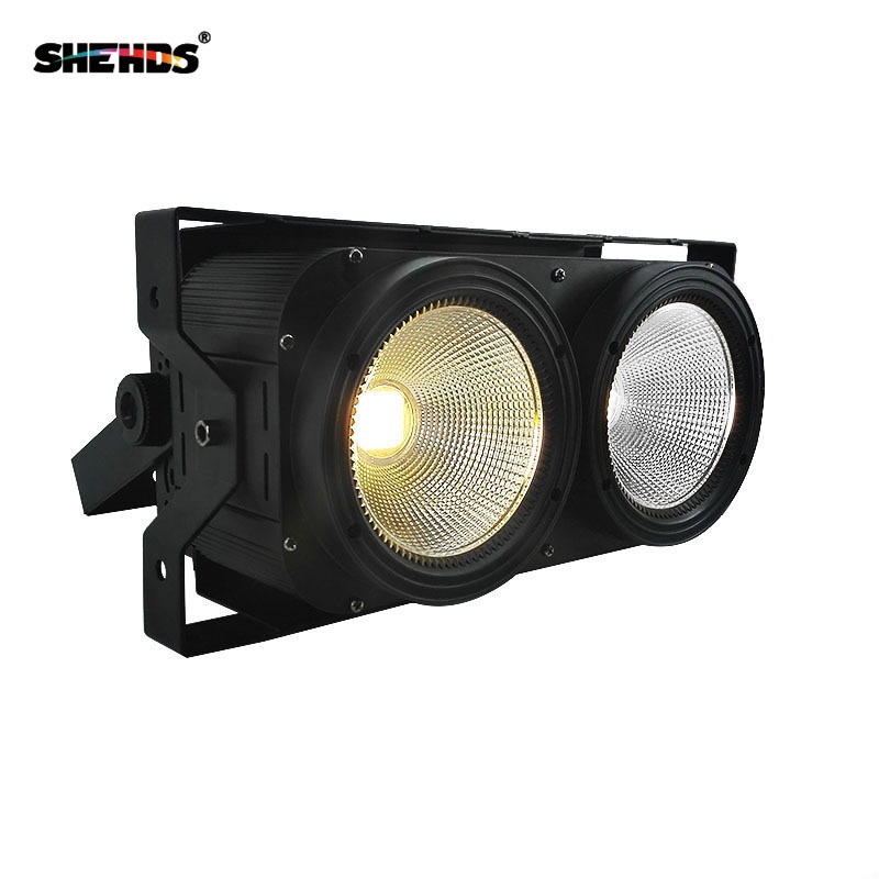 SHEHDS Combination 2Eyes 200W LED COB Blinder Cool White + Warm White Lighting