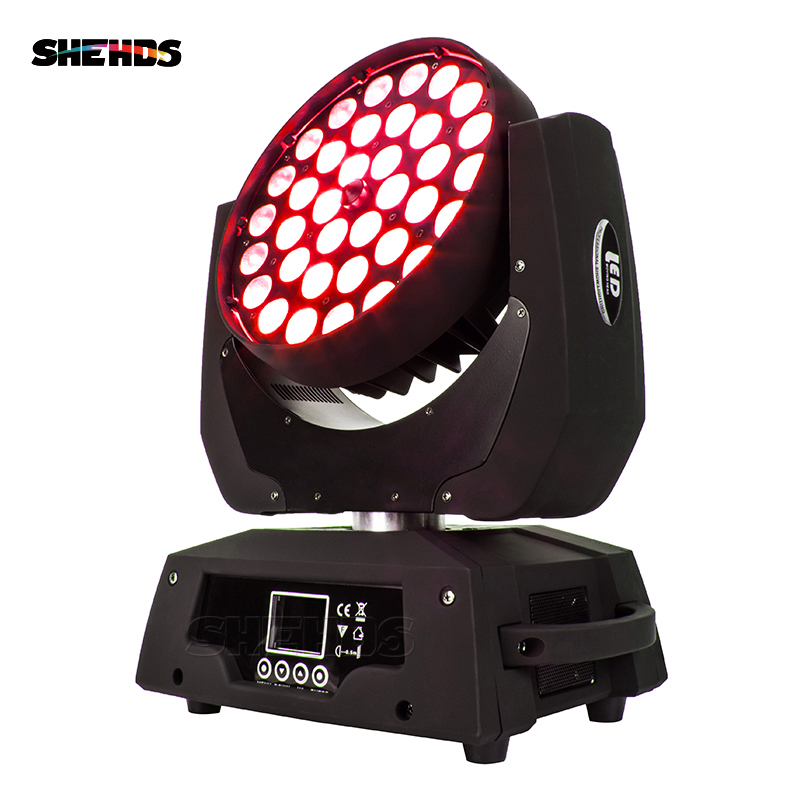 SHEHDS LED Wash Zoom 36x12W RGBW Moving Head Lighting For Stage Effect