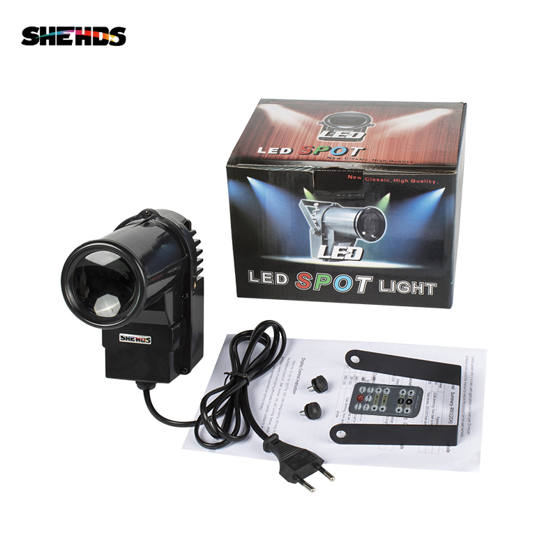 Fast free ship Wireless Remote /Without Remote Control Mini LED Spotlight 10W 4in1 led pinspot Beam lights for Mirror Ball For Disco DJ Party