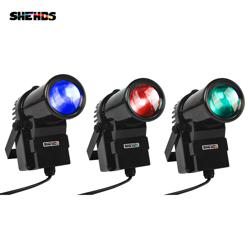 Fast free ship Wireless Remote /Without Remote Control Mini LED Spotlight 10W 4in1 led pinspot Beam lights for Mirror Ball For Disco DJ Party