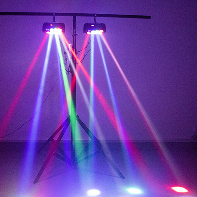 Mini LED Beam 8x6W Spider Light RGBW Laser DJ Show Moving Head Lighting
