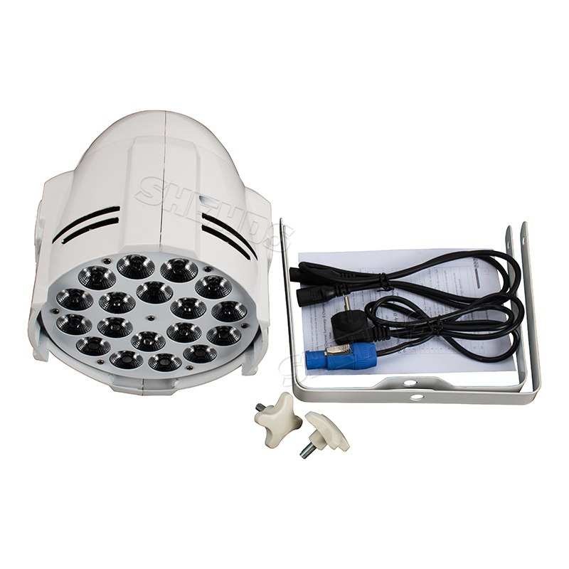 Aluminum Alloy LED Par 18x18W RGBWA+UV 6in1/18x12 RGBW 4in1 Stage Lighting LED Spotlight PowerCon Plug
