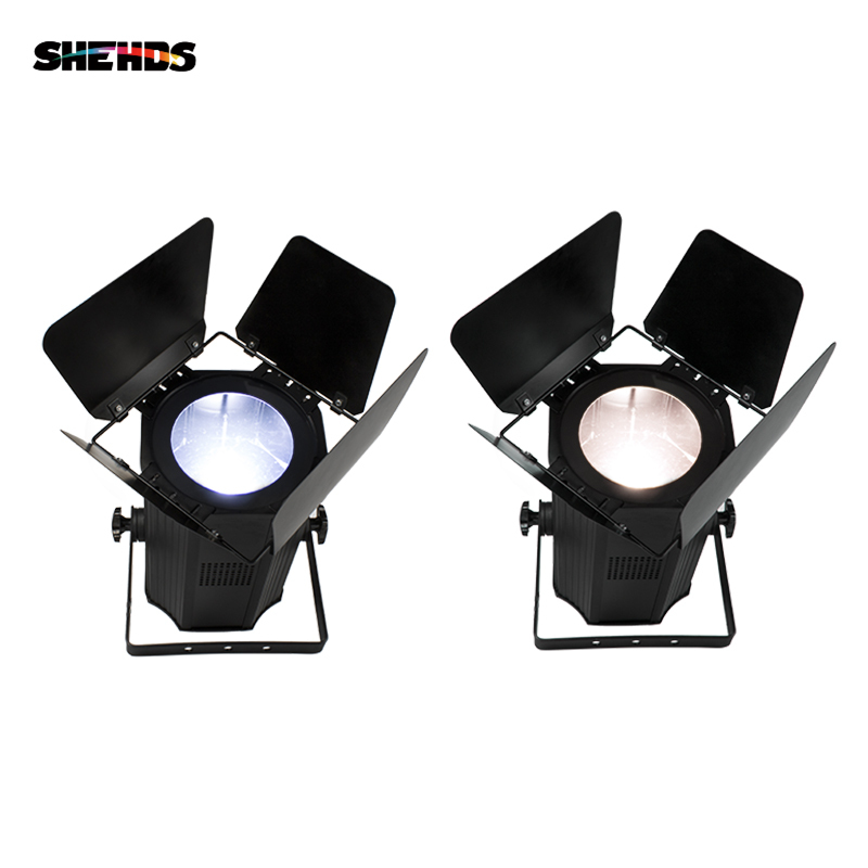 Two-tone LED 200W COB Zoom Par Warm/ Cool White Lighting LED Par Light Stage Disco Party Light DMX 512 Professional DJ Equipment