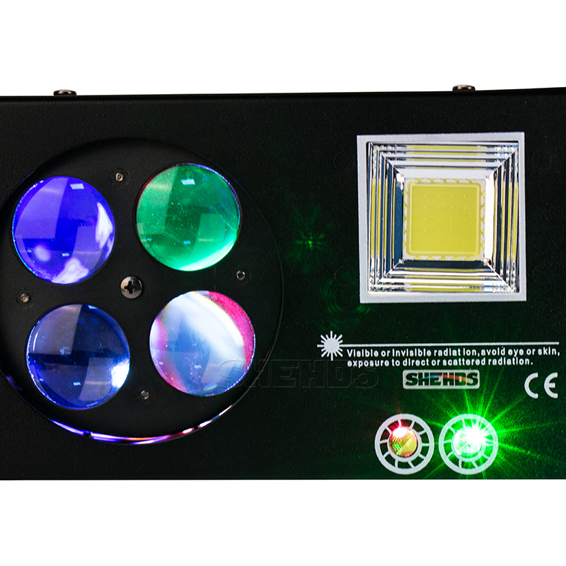 Wireless Remote Control  /  LED Laser Strobe 4in1 DMX512 Stage Effect Lights Good For DJ Disco Birthday Parties Wedding/Christmas Decoration Clubs