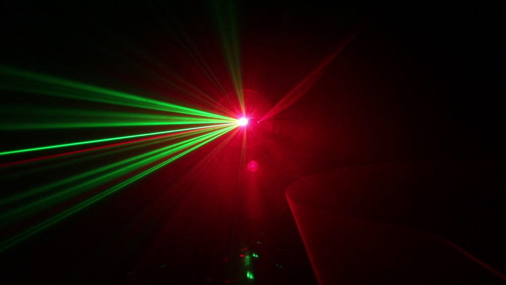 Four Eyes Red Green Blue Sector Scan Gobo Laser DMX512 Stage Effect Lighting Good For DJ Disco Party Dance Floor Bar And Clubs