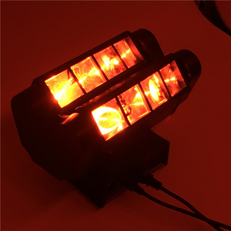 8x10W 4IN1 RGBW MINI LED Spider Moving Head Beam Light DMX Led Light Beam Angle Led Stage Lights DJ Party Fast Shipping