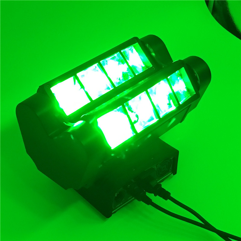 8x10W 4IN1 RGBW MINI LED Spider Moving Head Beam Light DMX Led Light Beam Angle Led Stage Lights DJ Party Fast Shipping