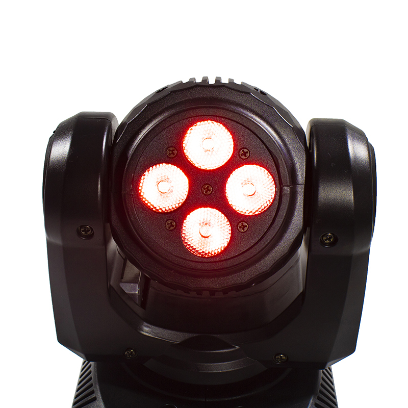 LED Beam Wash Double Sided 4x10W+1x10W RGBW 15/21 Channel DMX 512 Rotating Moving Head Stage Lighting