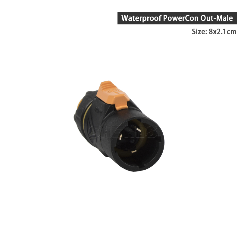 Waterproof PowerCon Plug In and Out Plastic White Stage Lighting Fitting Equipment For LED Par /Moving head Lights