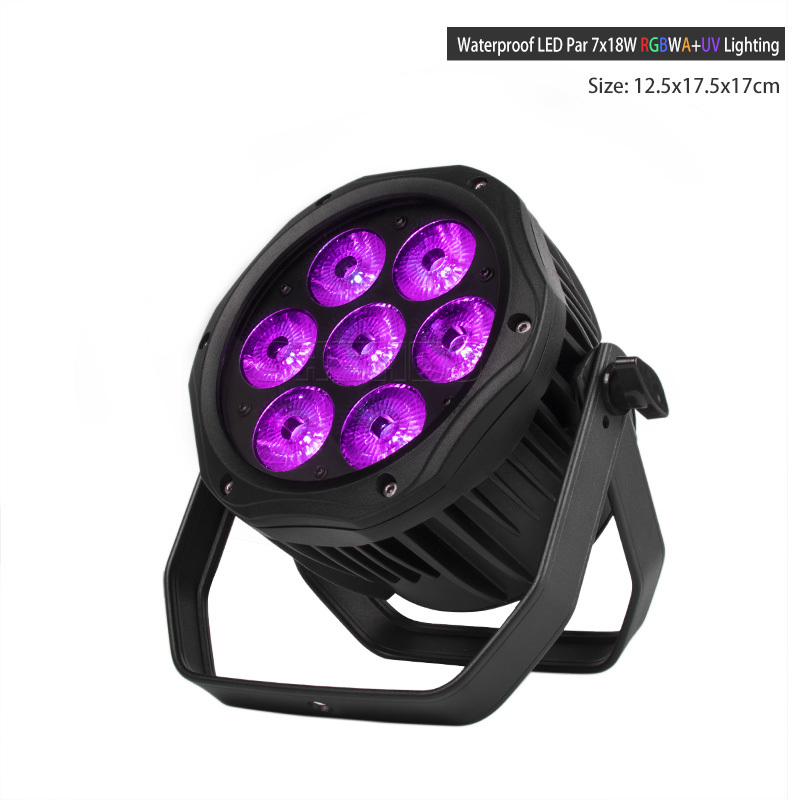 Waterproof LED Par 7x12W RGBW /7x18 RGBWA+UV