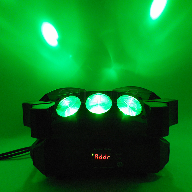 Mini LED Beam Spider 9x10W RGBW Moving Head Lighting