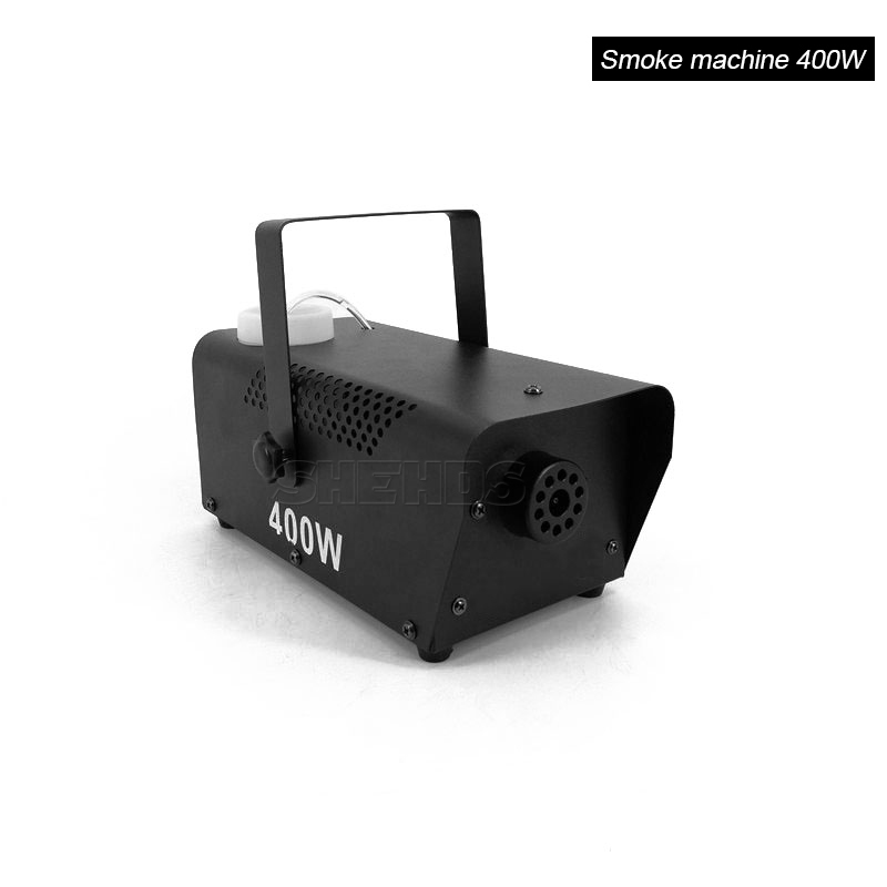 New Arrive Fashional  Hot Sale Aluminum Alloy Mini 400W Fog Machine Remote Control Pump DJ Disco Smoke Machine