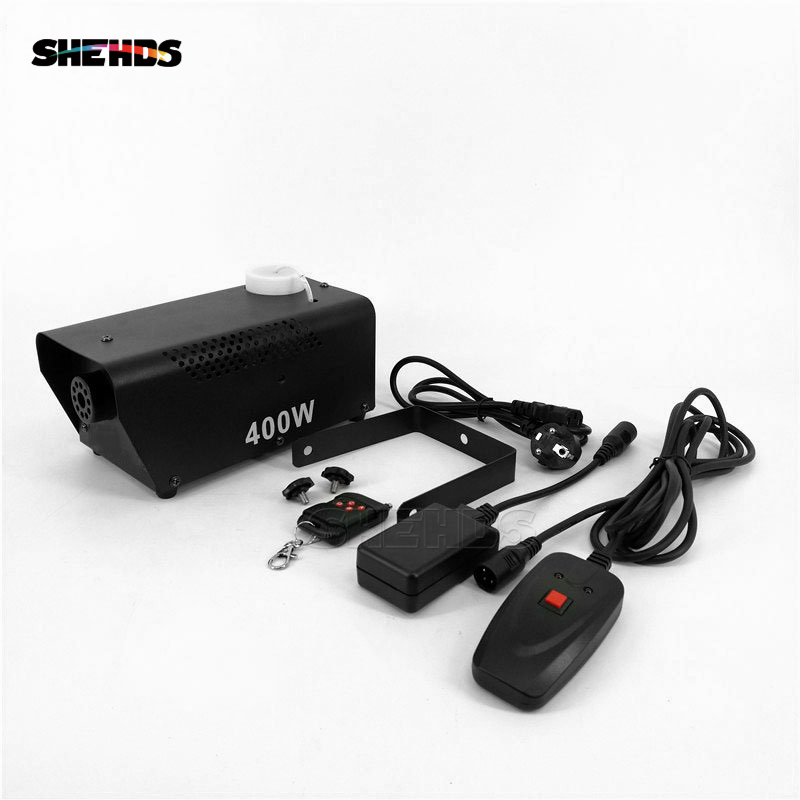 New Arrive Fashional  Hot Sale Aluminum Alloy Mini 400W Fog Machine Remote Control Pump DJ Disco Smoke Machine