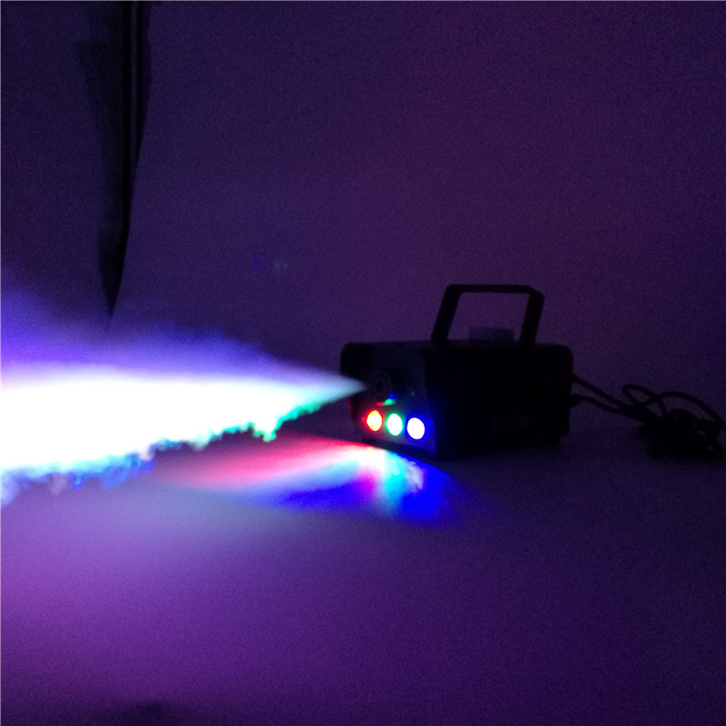 New Arrive Fashional  Hot Sale Aluminum Alloy Mini 400W Fog Machine Remote Control Pump DJ Disco Smoke Machine