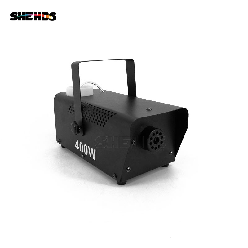New Arrive Fashional  Hot Sale Aluminum Alloy Mini 400W Fog Machine Remote Control Pump DJ Disco Smoke Machine