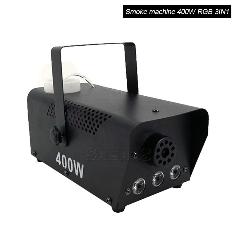 New Arrive Fashional  Hot Sale Aluminum Alloy Mini 400W Fog Machine Remote Control Pump DJ Disco Smoke Machine