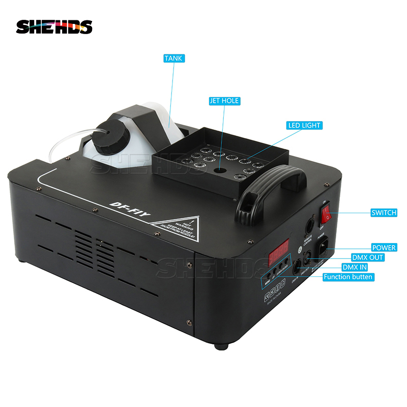 LED 24x9W RGB Somke Machine 1500W Power Fog Machine Good for Party Wedding Concert