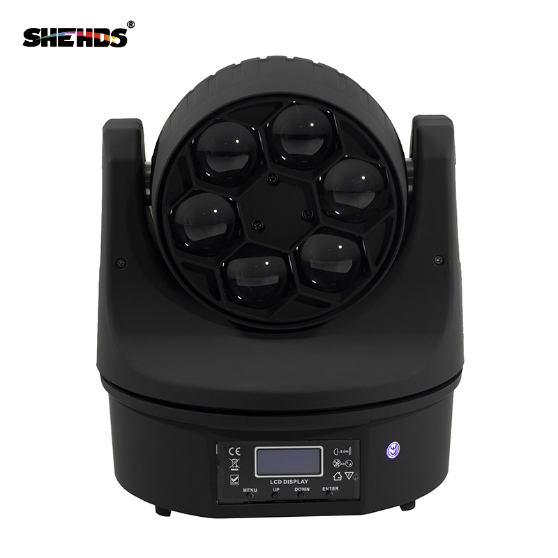 LED Beam+Wash 6x15W RGBW 4IN1 Bees Eyes LED Moving Head Light With Excellent Pragrams 11/14 Channels