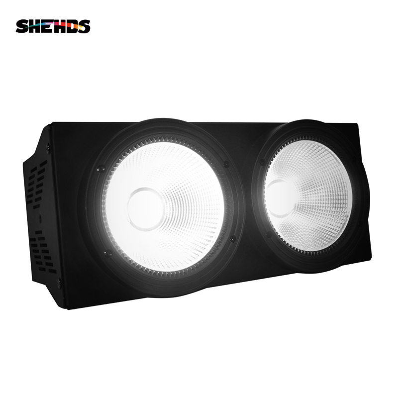 Fashional 2eyes 2x100W Led Blinder 200W COB Par RGBWA+UV 6IN1 DMX Stage Lighting Effect Audience Lighting DJ Equipment Disco