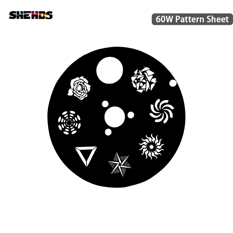 LED Gobo 60W Lighting Parts Lamp Pattern Sheet  Gobo Wheel