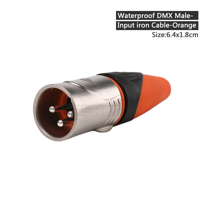2m/3m Waterproof DMX iron Cable and Base-orange