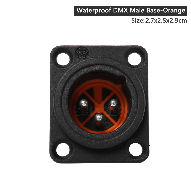 2m/3m Waterproof DMX iron Cable and Base-orange