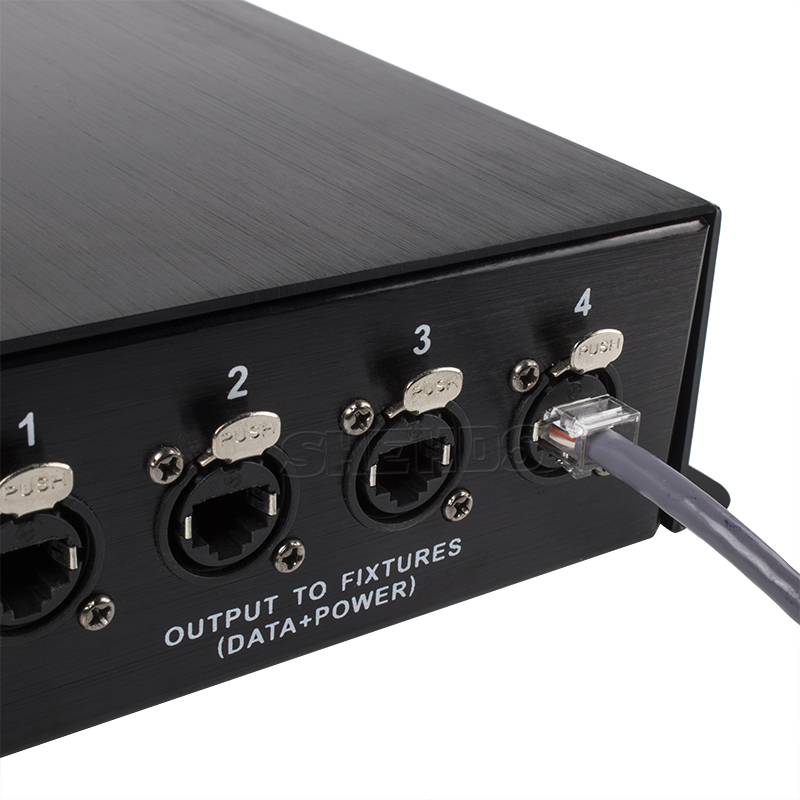Led Pixel lighting Decoder DMX Controller 4 Port Converter Output Channels Stage DJ Light Control Disco Equipment