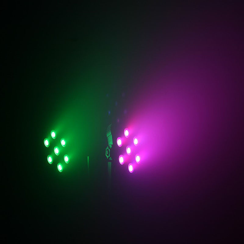Wireless Remote Control LED Flat Par 7x9W / 7x12W RGB Lighting