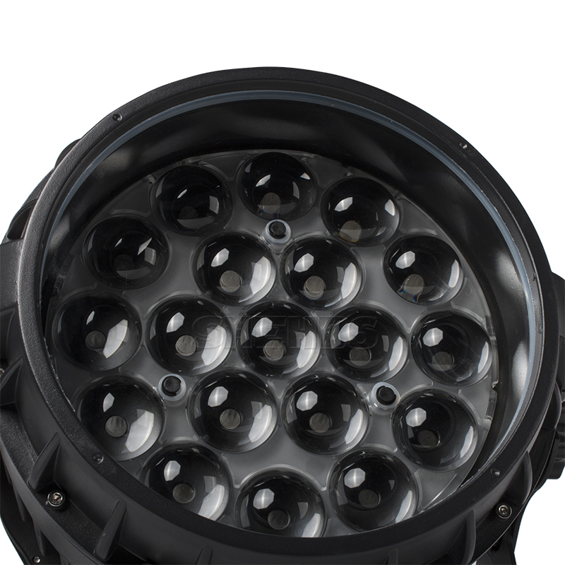 Newest Waterproof LED 19x12W Zoom Lens Standard Lighting Effect Lights