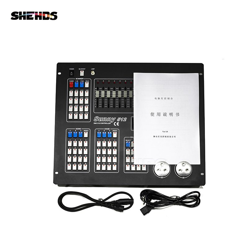 Sunny512 Channels DMX512 DMX Controller Console DJ Disco Equipment DMX Lighting Consoles Professional Stage Lights Control Equip