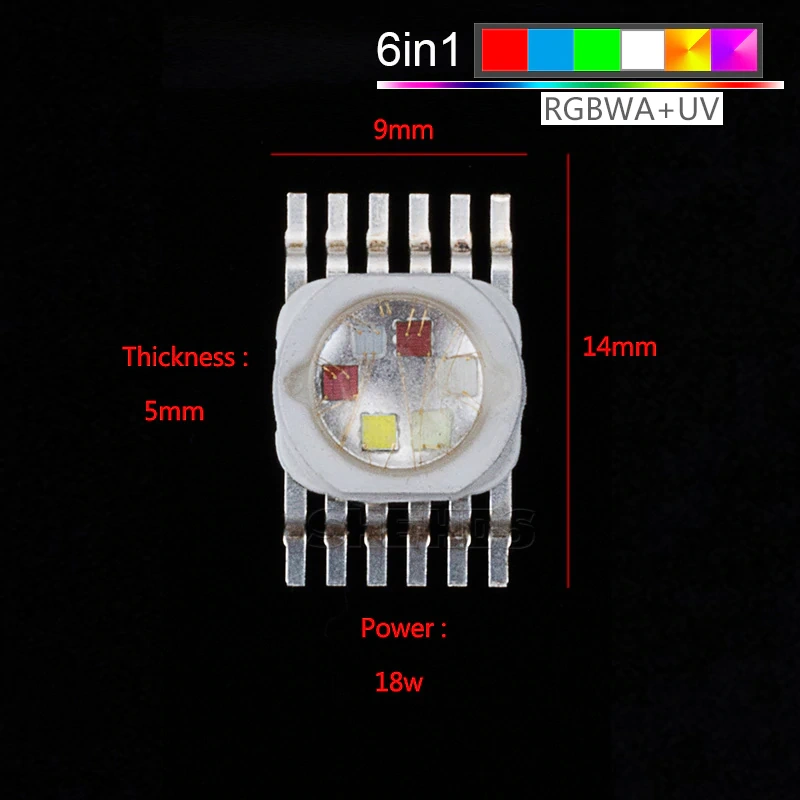 Newest Design LED 3/4/5/6 in 1Chips good fot light equipment
