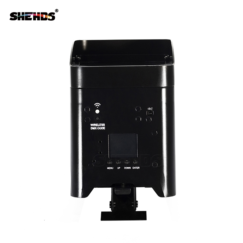 Mini Battery Par Light 4x18W RGBWA UV Wireless Par Light Wifi&IR Remote Control DMX Uplighting