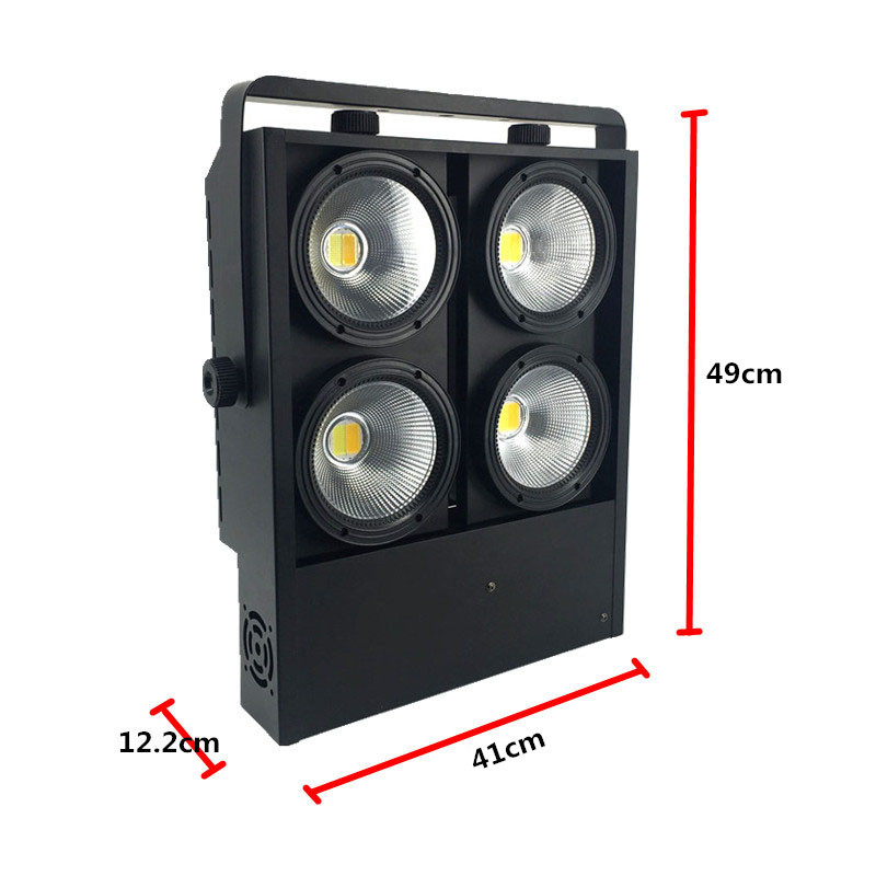 LED Blinder Light 4x100W LED COB Light With 2 Channels 4 Eyes Blinder Stage Effect Lighting For Events Show