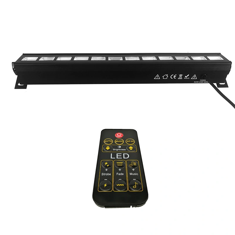 Wireless Remote Control LED Wall Wash 12x3W Ultraviolet Lighting Stage Lighting Effect For Mobile Entertainers Small Club