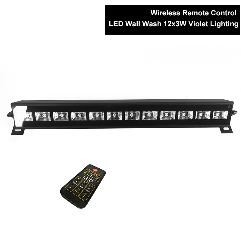 Wireless Remote Control LED Wall Wash 12x3W Ultraviolet Lighting Stage Lighting Effect For Mobile Entertainers Small Club
