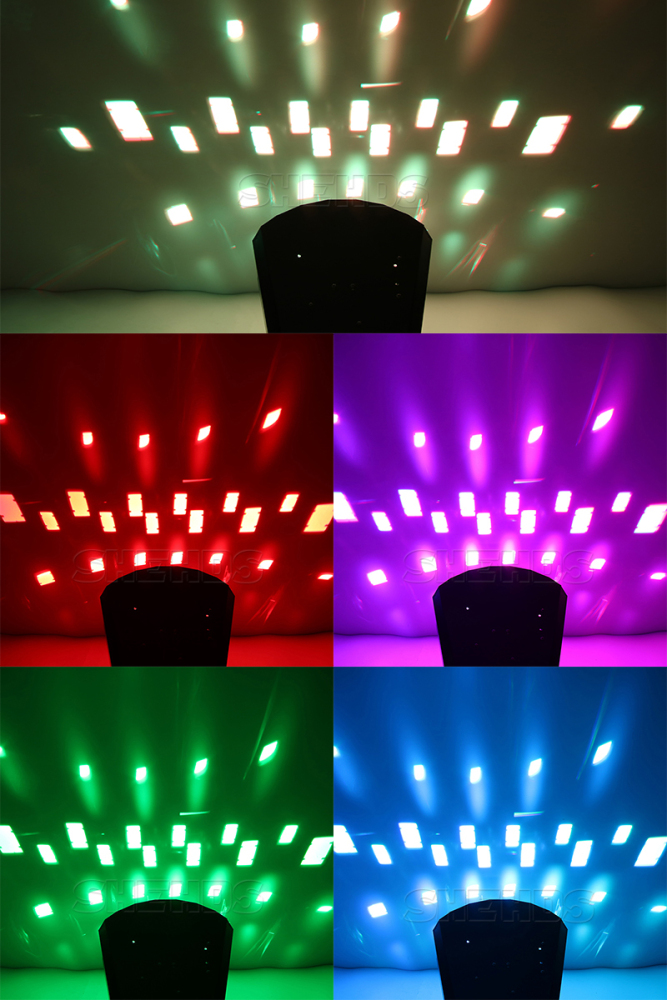 Fury LED Stage Effect Beam Lights Aluminum Alloy Double Butterfly Effect Linear Lighting Disco Clubs Professional Stage & Dj