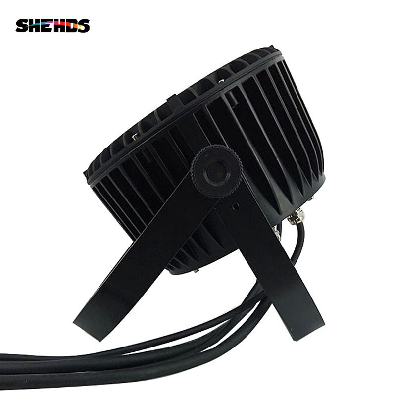 IP65 Waterproof LED Par 9x18W RGBWA+UV Lighting Cast Aluminum Black Body Free Shiping