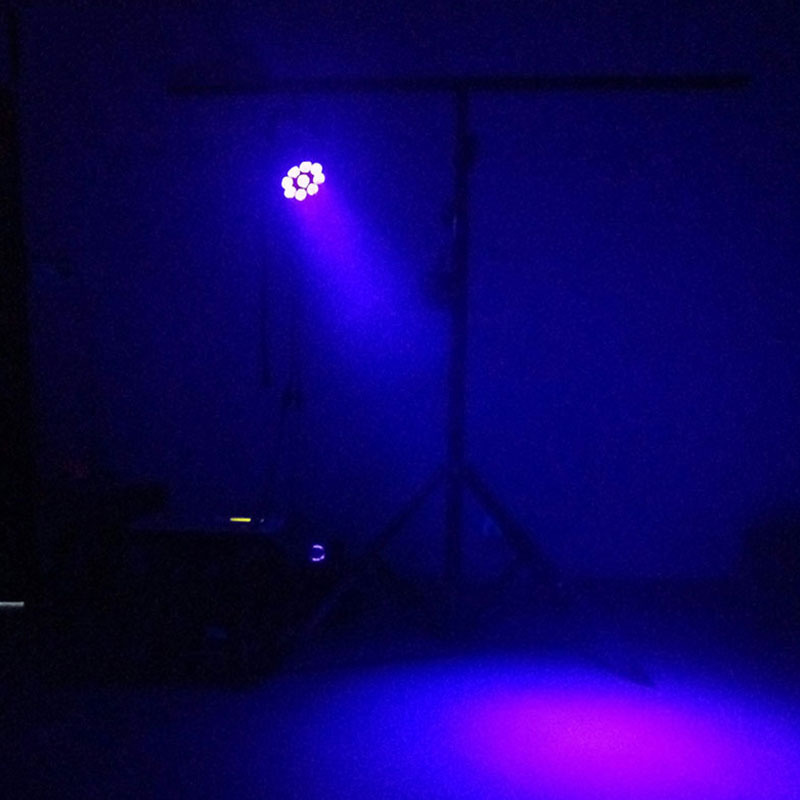 IP65 Waterproof LED Par 9x18W RGBWA+UV Lighting Cast Aluminum Black Body Free Shiping