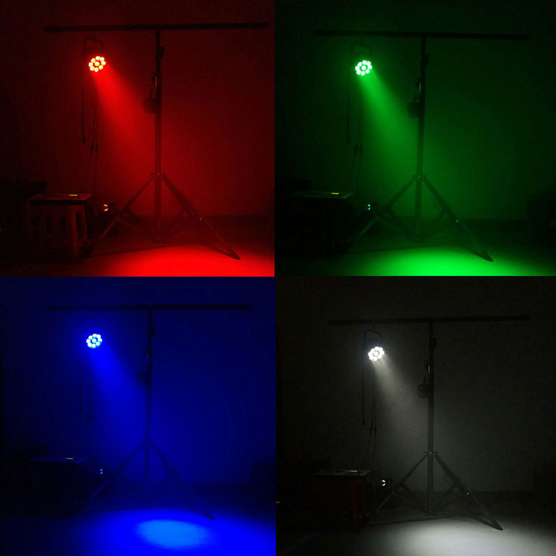 IP65 Waterproof LED Par 9x18W RGBWA+UV Lighting Cast Aluminum Black Body Free Shiping