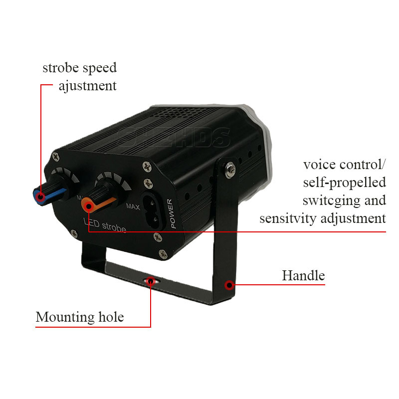 LED 24x1W RGB Strobe Flash Light