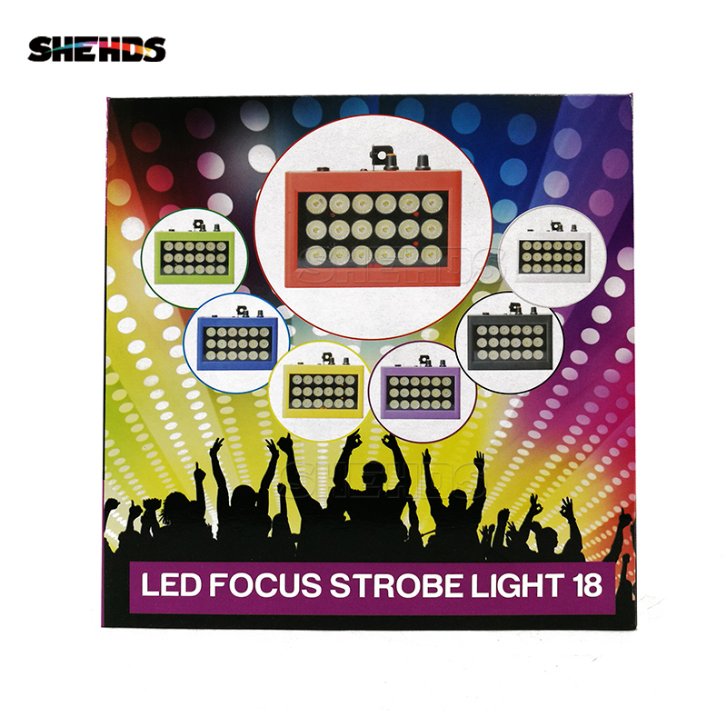 LED Par 18 Strobe Light Led Strobe Light For Nightclub Atmosphere Of DJ Disco Dancing Floor Flash Light Black Color Shell