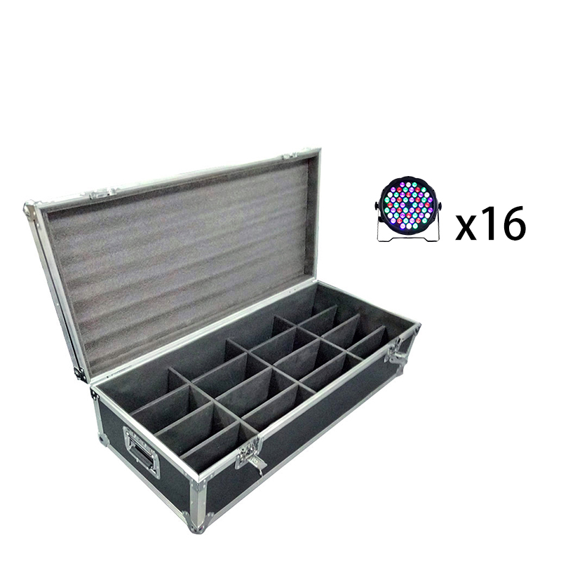 FlightCase With 6/8/10/12/16pcs LED 54x3W RGBW LED Flat Par RGBW Color Mixing DJ Wash Light Stage Uplighting KTV Disco DJ DMX512