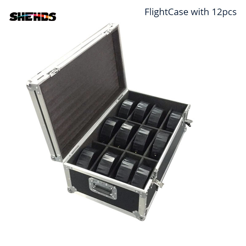 FlightCase With 6/8/10/12/16pcs LED 54x3W RGBW LED Flat Par RGBW Color Mixing DJ Wash Light Stage Uplighting KTV Disco DJ DMX512